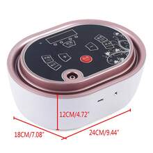 Máquina de vacío de senos con tazas, terapia de senos con control remoto y temporizador, máquina de ventosas con copa de vacío (tapa B) - Blanco Rojo - Ver 1