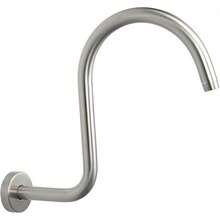COMVIDA 13 Pulgadas de Ducha Cabeza Brazo de Extensión con Chapeton en Forma de S de Alta Extensión,Brazo y Chapetón de Acero Inoxidable para Regadera de Ducha,CV-50040 - Níquel Cepillado1-34CM - Ver 13