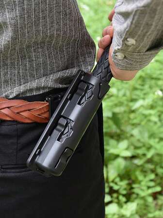 360 Degree Rotatable Mechanical Flail Baton Sheath, Black Tactical Retractable Rotating Flail Baton Holder, Universal Waist Belt Holster