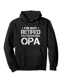 Sudadera con diseño divertido de regalo del Día del Padre para abuelo de jubilación Opa - Negro - Ver 1