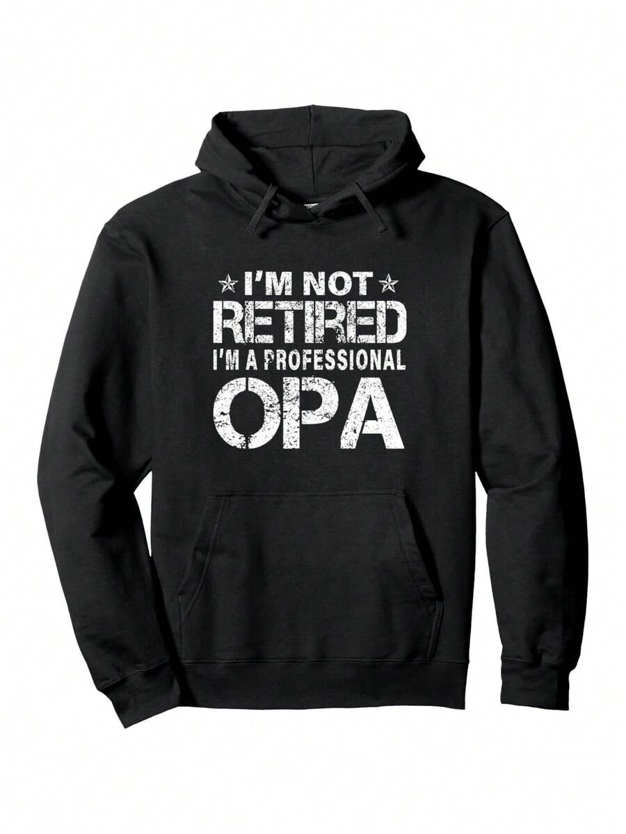 Sudadera con diseño divertido de regalo del Día del Padre para abuelo de jubilación Opa - Negro - Ver 1