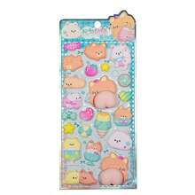 3D挤压玩具，可爱动物贴纸（儿童款） - 彩色 - 查看 3