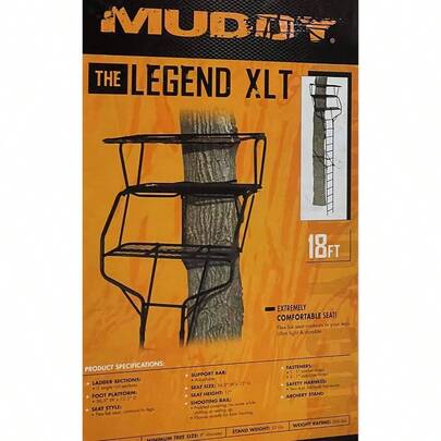 Legend XLT 2 Man Tree Stand 18 FT. - 500 Lb. Rated - 2 Four Point Harnesses - Flex - Tek Seats