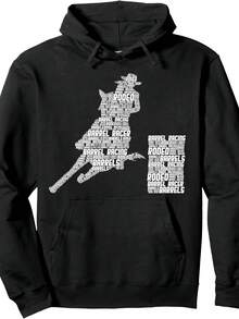 Barrel Racing Horse Barrel Racer Rodeo Cowgirl Girls Wo Pullover Hoodie,Christmas Thanksgiving New Year Birthday Hoodie Gifts For Mom Dad Men Women Friends, Black Soft Fabric - 款式3 - 查看 1