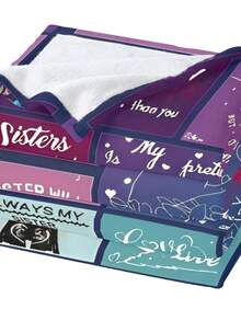 Sisters, Cuddles, And Cats – The Purr-Fect Trifecta For A Cozy Night In With This Awesome Blanket! - Mixed Colors - View 7