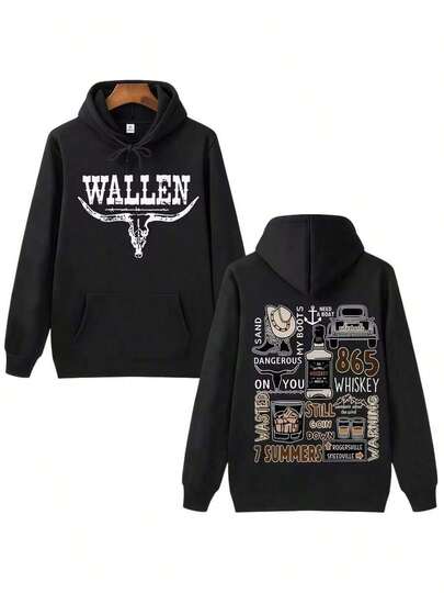 Morgan Wallens Western Country Music Hoodie Man Woman Harajuku Pullover Tops Sweatshirt Fans Gift