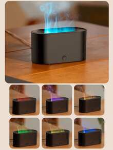 130ml Colorful Flame Air Aroma Diffuser Humidifier,Ultrasonic Essential Oil Diffuser With Aromatherapy,No Water Intelligent Power Off,Noiseless Essential Oil Diffuser For Home Bedroom Office,Yoga,Aromatherapy Diffusers Mist Maker Fragrance Essential Oil Aroma,Home Decorations,Multifunctional Humidifier,Ideal Gift For Wedding Anniversary Birthday Christmas Halloween