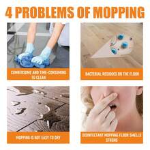 Multifunctional Floor For Cleaner, Hardwood Floor For Cleaner - Floor Deep For Cleaning And Polishing Kit, Suitable For Wood Floor For Cleaning, Polishing And Brightening, And Tile For Cleaning, No Residue Liquid Formula, Can For Clean Stone, Tile - trái cam - Xem 3
