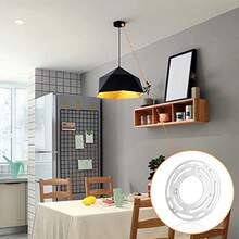 AFRT Upgraded Version - 2 Sets 4" Diameter Light Fixture Mounting Bracket Universal Crossbar For Lighting Ceiling Fan Light Fixture Mounting Plate Steel Circle Crossbar With Complete Accessories - 鍍鋅 - 查看 3