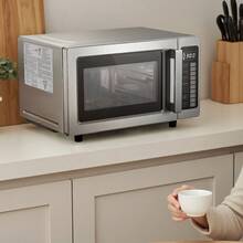 Countertop Microwave Oven, 0.9 Cu Ft, 1000W Digital Stainless Steel Microwave Oven With Touchscreen, 10 Cooking Presets, 5 Power Levels, Multi-Lock Door & Easy Clean Interior For Commercial Use - US A Type Plug(110-127V) - View 9