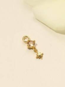 1pc 925 Sterling Silver Earrings Accessories 18k Gold Plated Earrings Connector Chain For Women Convertible Dangle Chain For Double Piercings