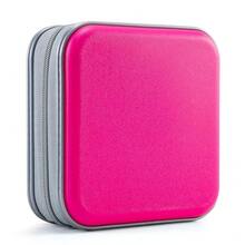 UENTIP CD Case For Car,48 Capacity DVD Case Portable Zipper Holder Large Storage CD Wallet CD Organizer Home Travel (Pink, 48){Inchcolor_nameinch:Inchpinkinch} - 粉色 - 查看 1
