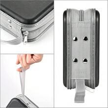 UENTIP 48 Capacity CD Case,Portable DVD Hard Plastic Case Holder CD Organizer Wallet Protective DVD Storage (Black, 48){Inchcolor_nameinch:Inchblackinch} - 黑色 - 查看 4