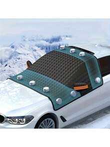 Magnetic Car Shield - UV, Snow, Dust Protection | Thickened Winter Frost Cover For Outdoor & Indoor Use - Multicolor - View 9