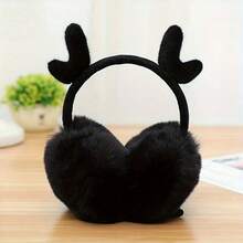Cute Deer Antler Ear Muffs, Warm Ear Cover For Women In Winter, Christmas Ear Warmers Ear Muffs - Multicolor - View 11