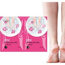 Foot Soak TubCrystal Jelly Spa Foot Soak - Moisturizing Pedicure Bath Rejuvenating Salts for Dry Feet Relaxing Home Women and Men Softening Revitalizing Care with Refreshing Formula SoothingFoot Soak Tub - Rosa - Ver 8