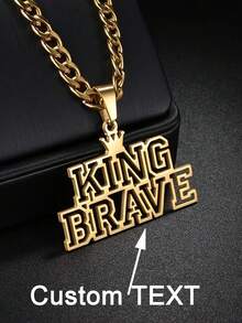 Elegant Personalized Name Necklace, Gold Name Necklace, Crown Nameplate Necklace, Custom Name Necklace, Double Name Necklace, Personalized Jewelry, Mother's Day & Other Occasions, Autumn Fashion, Minimalist Casual, Retro Custom, Personalized, Unique Gift Idea For Girlfriend, Mom - Multicolor - View 4