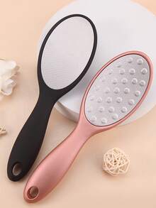 1pc Professional Stainless Steel Foot File, Double-Sided Foot Rasp, Ergonomic Curved Handle And Coarse/Fine Grit Callus Remover Surface - Durable Foot Scraper Tool, Sturdy Construction, Suitable For Home SPA Pedicure And Manicure Care - Multicolor - View 8