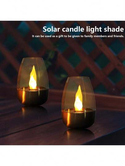 3 قطع إضاءة شمعية ليد شمسية لا لهب للحديقة والفناء والسلالم وحفلات المناسبات (عيد الميلاد، هالوين)، إضاءة منزلية، سطح معدني مصقول، بلاستيك متين وفولاذ لا يصدأ، مناسبة للاستخدام الداخلي