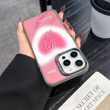 Colorful Silver Apple Phone Case Nice, Compatible With  11 To  17 Models The Cases Lens Protection Function Ensures The Camera Remains Undamaged During Shooting, Guaranteeing Image Quality - Black - View 3