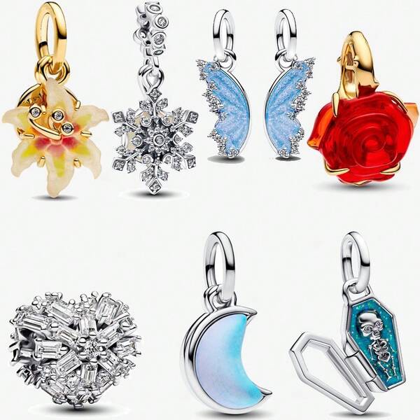 1 Sunflower Charm Silver Plated FIT Bracelet/Necklace DIY Gift