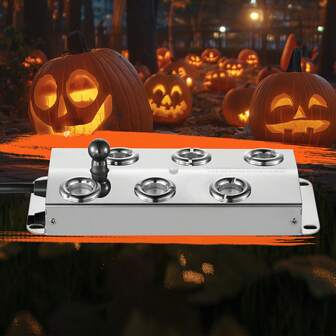 Ultrasonic Mist Maker 6 Head, 4500mL/H Ultrasonic Fogger, Mist Maker With 165W IP67 Waterproof Power Supply, Buoy, Replacement Discs, For Pond, Garden, Rockery, Greenhouse, Halloween Decoration