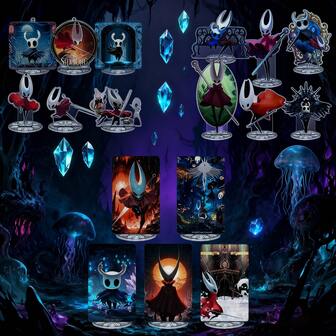 Hollow Knight Silksong Game Merchandise Sömlös Inner Print Standee