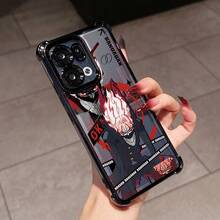 Funda de teléfono creativa y popular de anime DAN DA DAN para OPPO para Realme 15 14 13 12 11 Pro Plus C75 C55 C53 C35 C33 4G 5G, marco electrochapado, cubierta trasera transparente anti-caída, moda de alta gama, funda de teléfono de moda, diseño de anime, borde electrochapado, entusiastas de la moda, usuarios de Oppo - Mezcla de colores - Ver 3