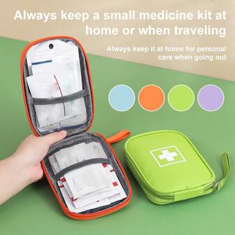 Mini First Aid Kit, Emergency Medical Bag, Portable Safety Supplies, Outdoor Medication Storage Box, Health Care Box For Travel