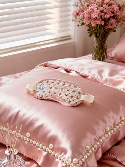 Women's Pink Travel Sleep Mask For Nap Rest​