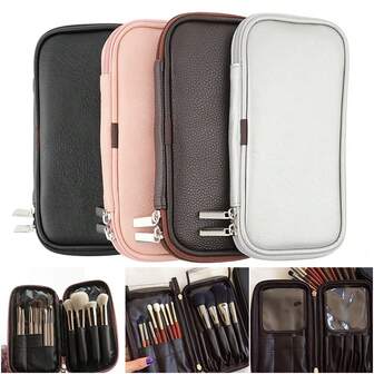 迷你美妆化妆包化妆刷收纳盒多功能化妆拉链包旅行居家化妆包化妆袋化妆包洗漱包旅行必备邮轮必备度假必备男女通用