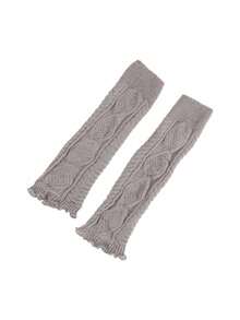 1Pair Women Mid-Calf Socks Covers , Elastic Stackable Design, Soft Warmth, Versatile Autumn And Winter Accessory, Hand Washable, Solid Color, Chic Leg Covers - Multicolor - View 9