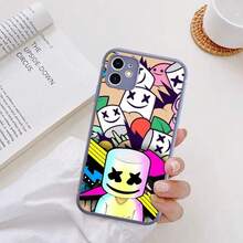 Marshmallow Dj Faces Phone Case For  14 11 12 13 Mini Pro Max 8 7 Plus X XR XS MAX Translucent Matte Cover,Covercompatible With  17 Case,  17 Pro Case,  17 Pro Max Case - z3 - 查看 10
