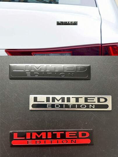 1Pc LIMITED EDITION Metal Car Emblem Sticker - Exclusive Trunk & Side Body Decal, Waterproof Rust-Proof High Adhesion, Collector's Grade Automotive Decoration, Universal Fit Upgrade Accessories