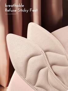 1双女士5D缓震鞋垫，柔软、减震、吸湿排汗，舒适全长，适用于高跟鞋、运动鞋、休闲鞋 - 米色 - 查看 5