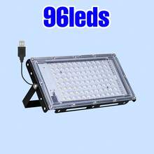 LED植物生长灯 全光谱室内USB 5V 红蓝温室帐篷水培系统生长箱种子填充灯 阳光 UV/IR 180°可调角度 绿色植物泛光灯 蔬菜 花卉 水果 盆栽 苔藓 多肉植物 盆栽 仙人掌 幼苗栽培灯 IP54防水种植照明 24/50/96/144颗LED灯珠