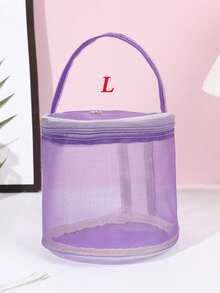 Large Capacity Drawstring Yarn Storage Bag - Easy Rotating Drum Design, With Threading Hole And Handle, Convenient For Travel, Space-Saving, Suitable For Beginner Knitters And Elderly, Ideal Gift For Christmas And Thanksgiving, Also Suitable For Handmade, Craft Storage And Craft Materials, Portable Design, Small And Durable, Made Of Polyester, Perfect Gift For Christmas And Thanksgiving, Ideal For Storing Yarn. - Multicolor - View 17