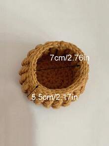 1/2入手工花朵杯墊，復古鉤編花卉杯墊，鉤編家居裝飾墊，趣味粉色花朵杯墊，附花盆墊鉤編杯墊套組，趣味柔軟裝飾杯墊，喬遷/酒吧/書桌禮物，桌墊/餐墊/鉤編餐墊/茶杯墊/手工杯墊/婚禮/廚房桌墊，圓形咖啡桌墊，辦公桌配件 - 彩色 - 查看 14
