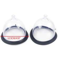 Máquina de vacío de senos con tazas, terapia de senos con control remoto y temporizador, máquina de ventosas con copa de vacío (tapa B) - Blanco Rojo - Ver 2