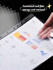 20 pezzi Buste trasparenti spesse formato A4, fogli protettivi per documenti impermeabili con 11 fori