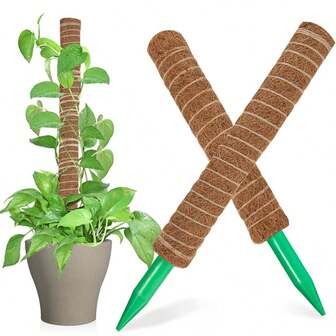 1PC Moss Pole For Plants Monstera Inch Coco Coir Pole For Climbing Indoor Potted Plants Training Grow Upwards Moss Stick For Plant Support Extension