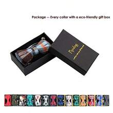 Collar de gato con cascabel y pajarita diseño a cuadros ajustable de  para gatito 17 3 a 27 4 cm (azul claro y marron) - azulclaroymarrn - Ver 2