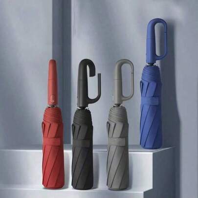 自动扣环挂钩加固结构时尚防风防雨可折叠伞，适合防晒防紫外线，春夏必备，伴娘礼物，房间装饰，卧室装饰，海滩，旅行，男女通用，度假，可爱小物，母亲节礼物，卧室装饰，花园，厨房装饰，夏季，海滩，旅行必备，房间装饰，软萌，毕业季礼物