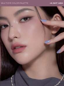 3CE 8.5g/0.29oz Multi-Color Eyeshadow Palette A SHY ASH, Matte & Shimmer Dual-Tone, Low Fallout, Buildable, Warm Contouring Shades, Oil-Control, Smudge-Proof, Multi-Purpose Eyeshadow/Highlighter/Brow Powder, Magnetic Compact, Korean Cosmetics - A SHY ASH - View 8
