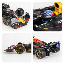 Burago 1/24 RB20 2024 F1 Red Bull Racing #1 Max Verstappen Fórmula 1 Coche de Diecast, Edición de Coleccionista de Lujo con Caja de Regalo, Estuche de Acrílico y Soporte Detallado, Regalo de Cumpleaños, Decoración del Hogar - 1:24 RB20 - Ver 3