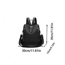 حقيبة ظهر من قماش أكسفورد للنساء، حقيبة كتف سعة كبيرة للسفر، حقيبة كتب للطلاب