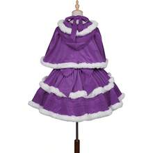 ZZEQYG Womens Christmas Dresses Santa Christmas Outfits Lolita Dress - Bộ đồ vest màu tím - Xem 3