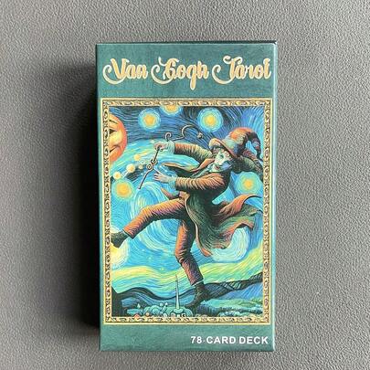 Van Gogh Tarot Cards 78 Pieces Board Game Playing Cards Tarot Game Cards, Fun Casual Tarot Cards, Party Party Board Game, Party Atmosphere Props, Friends Party Game Props, Gifts For Friends