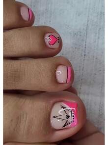 D-french 24pcs Toenails