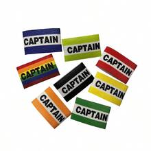 1 pieza Brazalete de capitán de fútbol arcoíris, insignia de manga con letras, brazalete envolvente multicolor